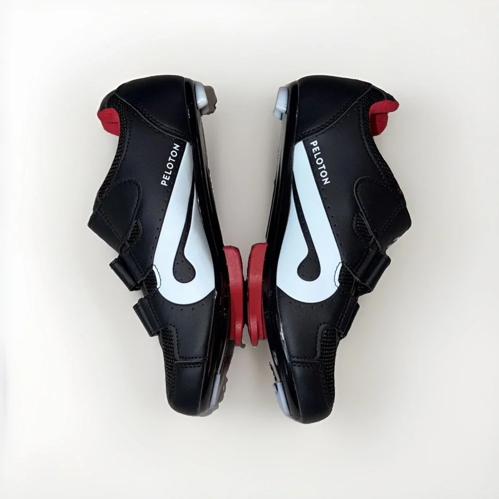 Peloton PL-SH-B-39 Cycling Shoes Womens 9/40 Black 3 Bolt Cleats Spin Indoor
